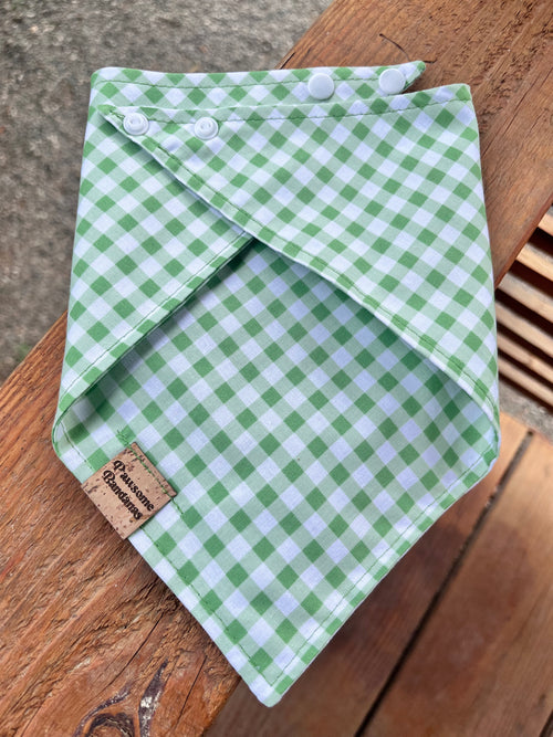 Green gingham