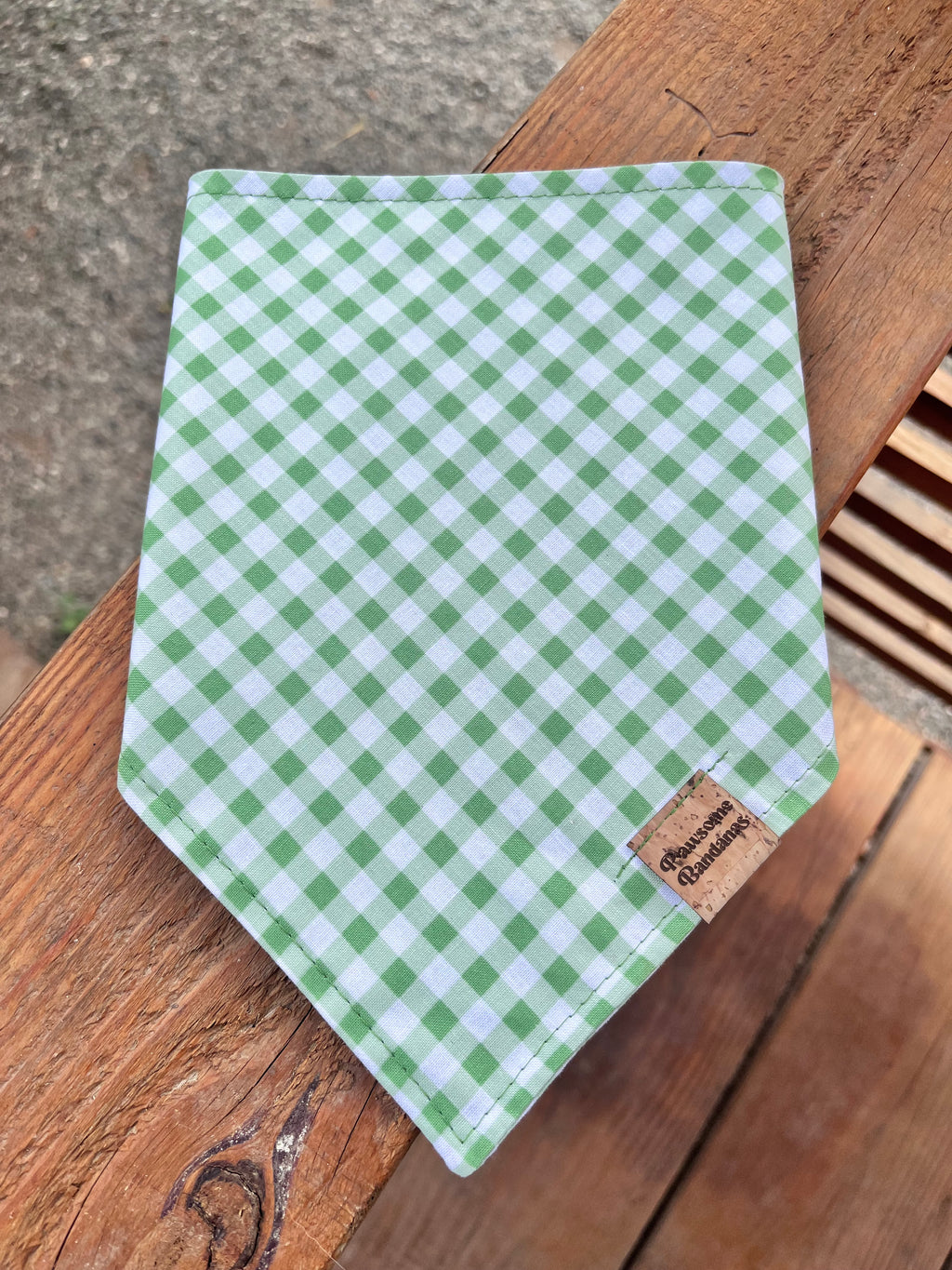 Green gingham