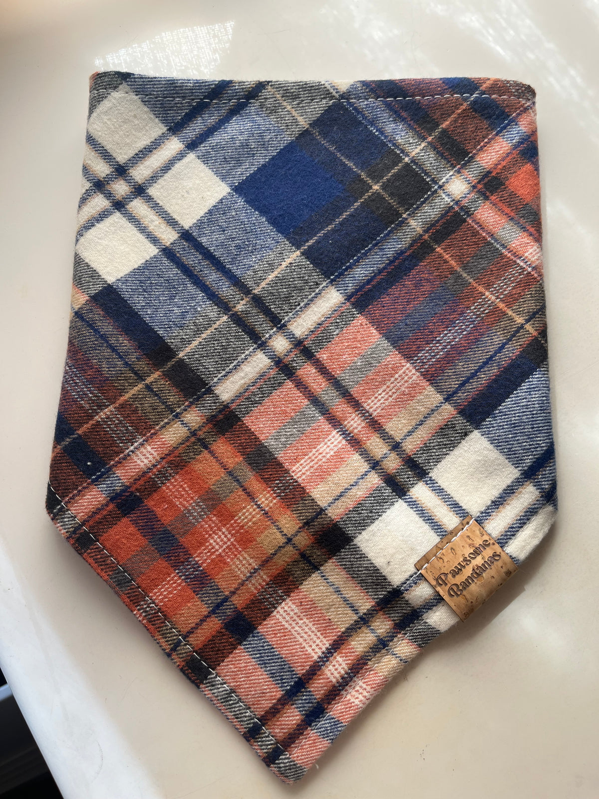 Fall plaid (flannel bandana)